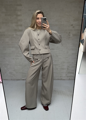 Aranti structure curve jakke Warm Grey Neo Noir 